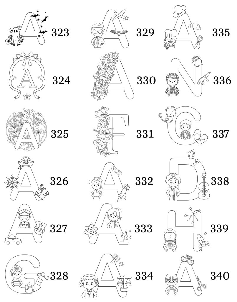 Table des matières modèles initiales