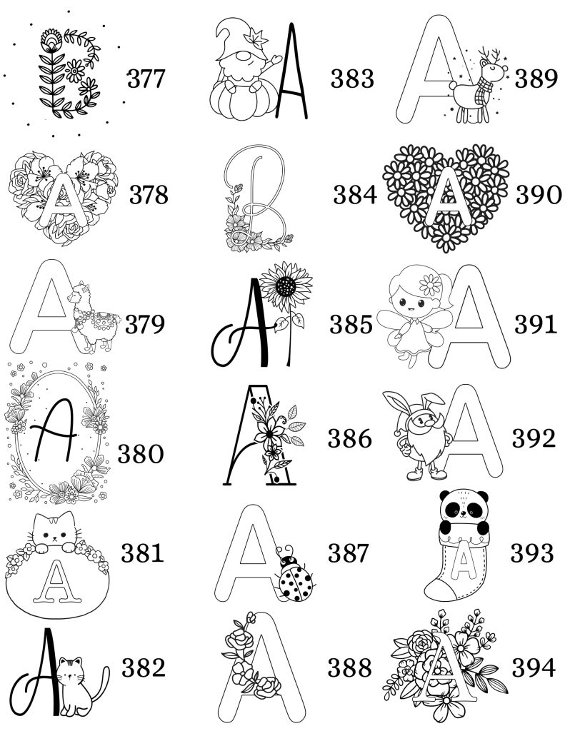 Table des matières modèles initiales
