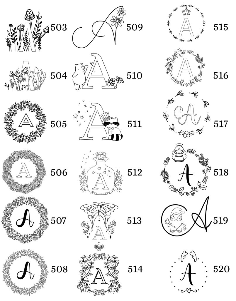 Table des matières modèles initiales
