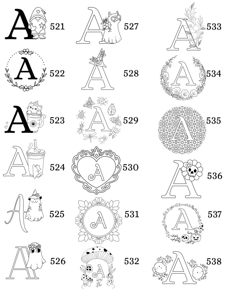 Table des matières modèles initiales